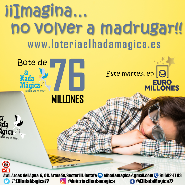 Juega online Euromillones conLoter&iacute;a El Hada M&aacute;gica, la administraci&oacute;n de loter&iacute;a n&ordm; 7 de Getafe