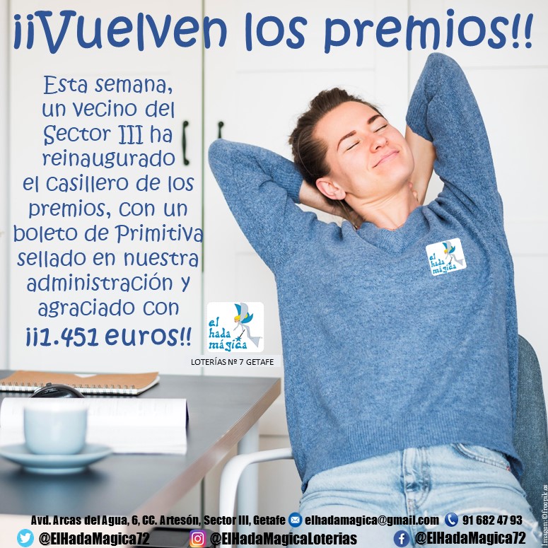 Premio con Lotería El Hada Mágica
