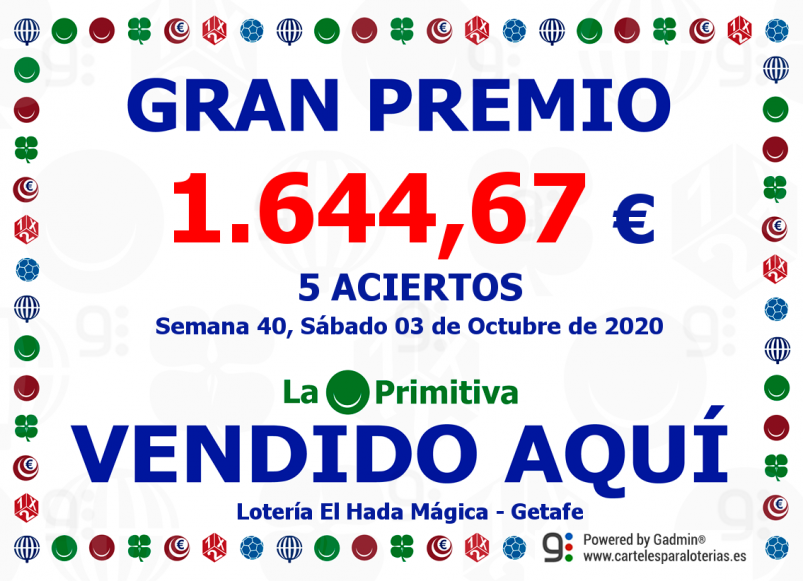Premio Lotería El Hada Mágica Getafe