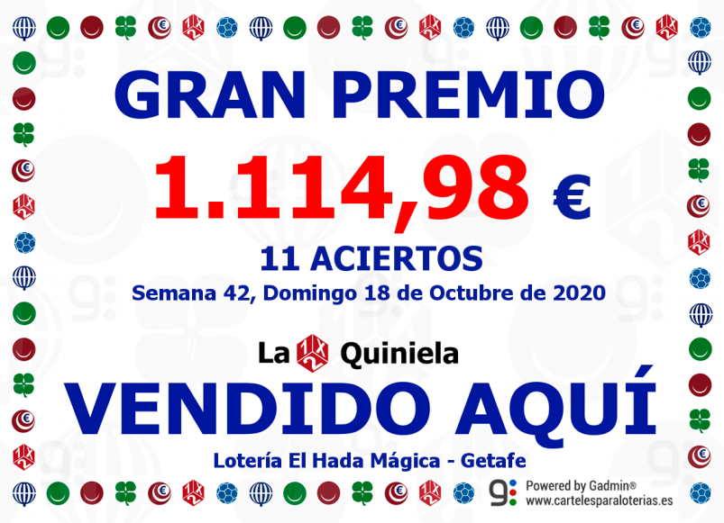 Premio Lotería El Hada Mágica Getafe