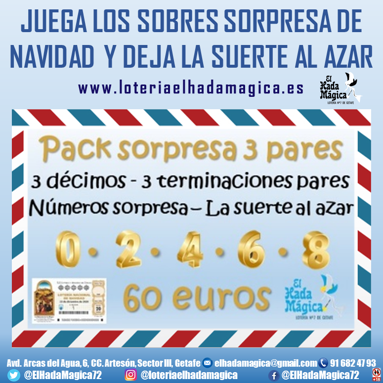 Lotería de Navidad El Hada Mágica Getafe