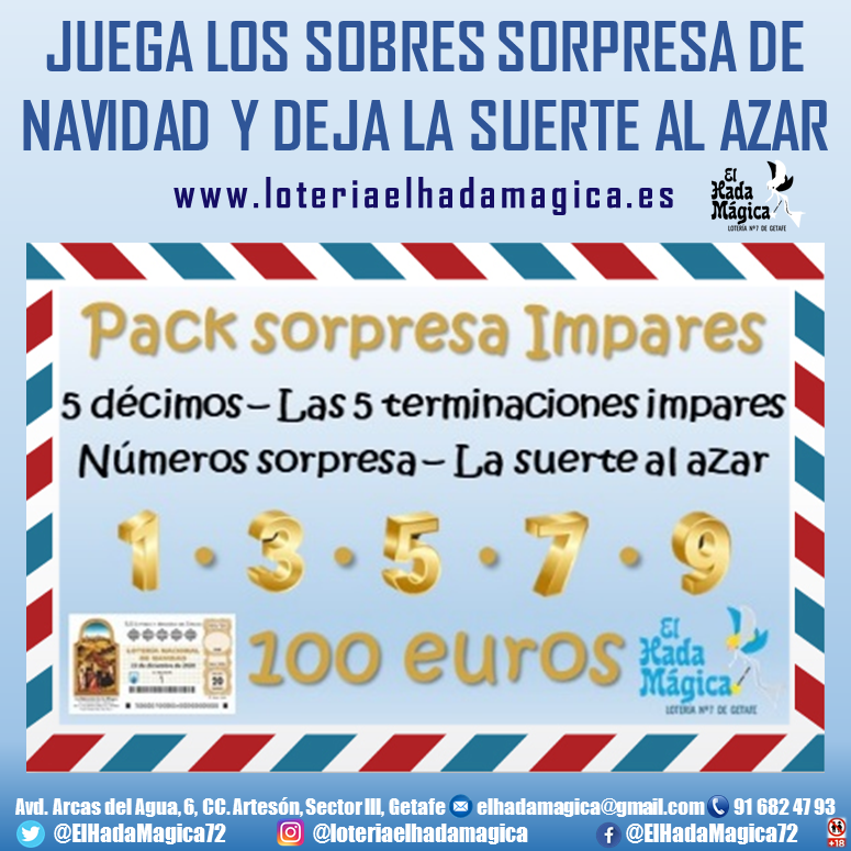 Lotería de Navidad El Hada Mágica Getafe