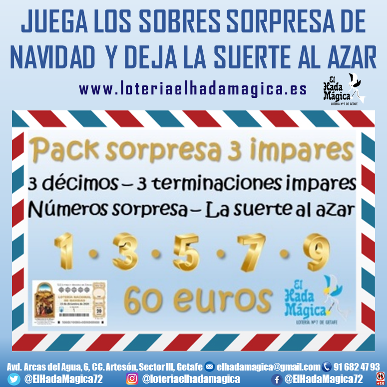 Lotería de Navidad El Hada Mágica Getafe