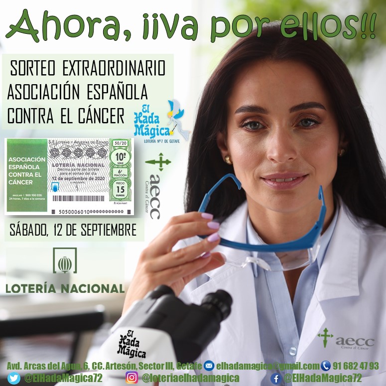 Cient&iacute;fica de la AECC en cartel de Loter&iacute;a El Hada M&aacute;gica