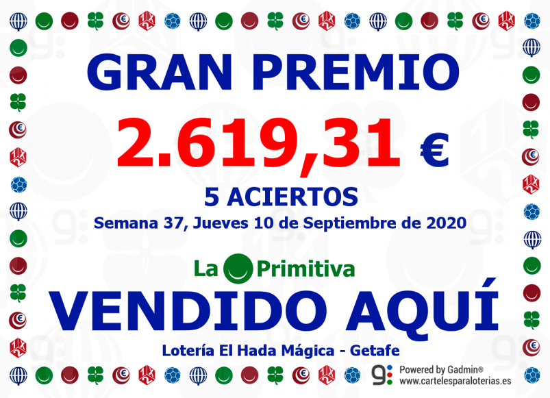 Premio Lotería El Hada Mágica Getafe